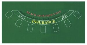 Blackjack Layout Felt Mat