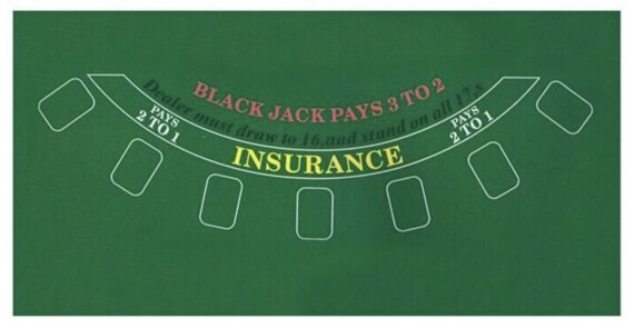 Blackjack Layout Felt Mat