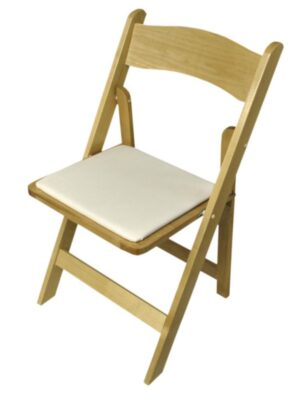 Chair - Light Wood, Padded