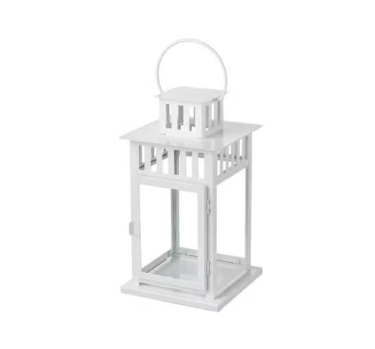 Lantern/Candle Holder, White