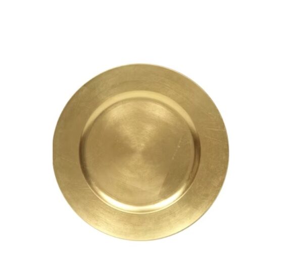 Charger Plate - Gold (per dozen)