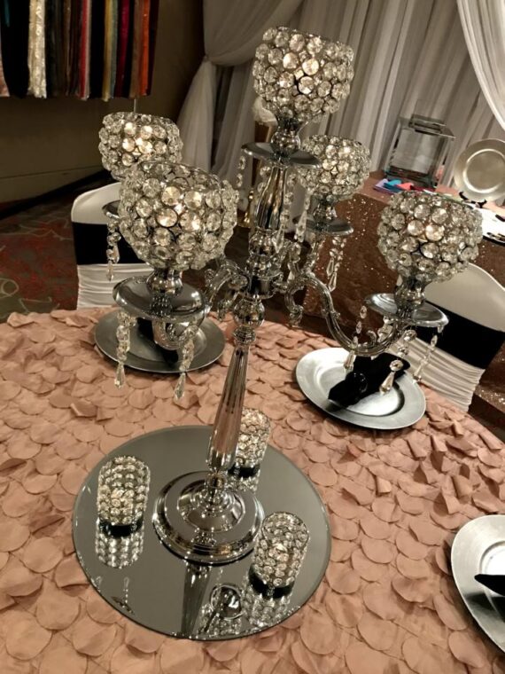 Candelabra, Crystal Candle Holder