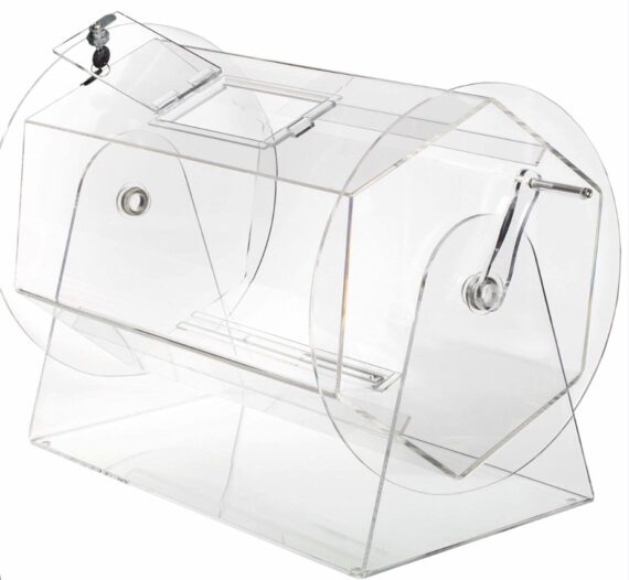 Raffle Drum - Large, Acrylic