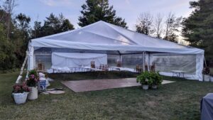 Frame Tent, Clear Top - 40x80