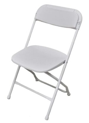 Chair - White, Folding