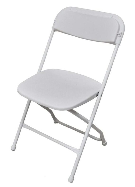 Chair - White, Folding