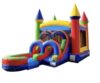 Rainbow Water Slide Bounce House, Inflatable