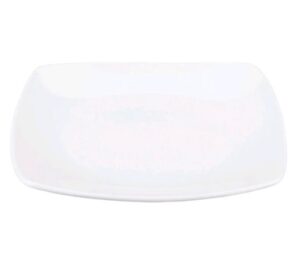 Pearl White - 11" Square Dinner Plate (per dozen)