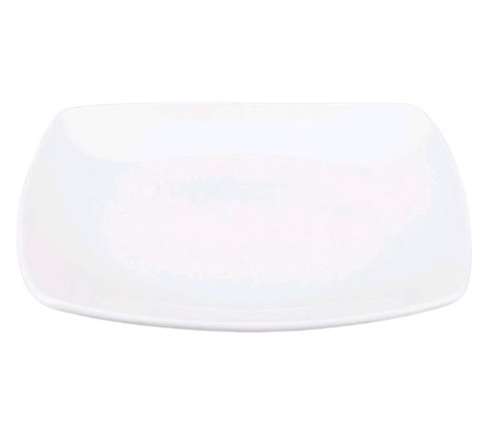Pearl White - 11" Square Dinner Plate (per dozen)