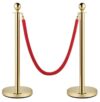 Stanchion - Gold, Red Rope