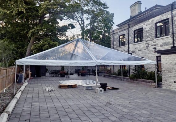 Frame Tent, Clear Top - 40x80