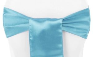 Sash - Satin, Light Turquoise