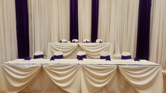 Head Table Draping 12ft - 18ft