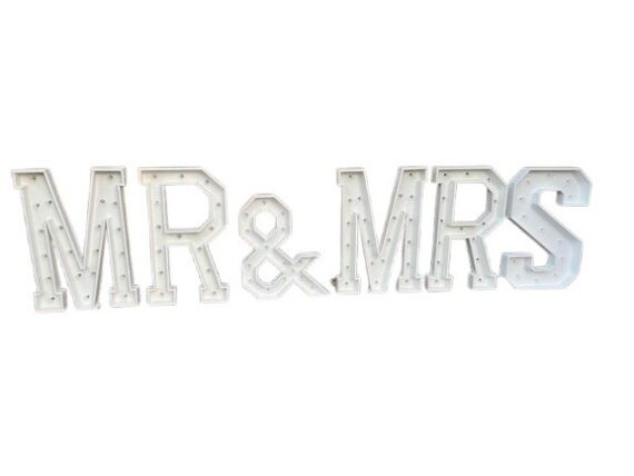 Marquee Letters "MR & MRS" - 4ft