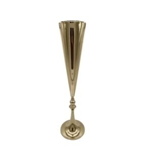 Flute Vase - Gold
