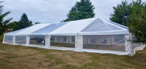 Mega Frame Tent, Clear Top Skylight - 40x100