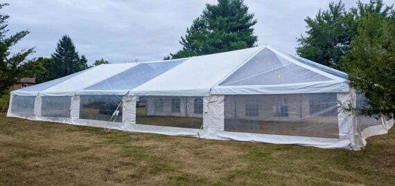 Mega Frame Tent, Clear Top Skylight - 40x100