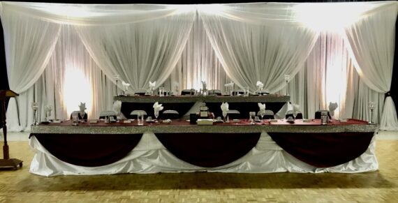 Head Table Draping 24ft - 32ft