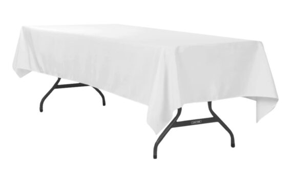 Tablecloth, White - 54" x 96"/60" x 102"