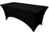 Tablecloth, Black - 8' Spandex, Rectangular