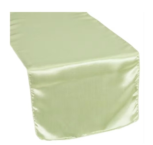 Runner, Satin - Tea Green