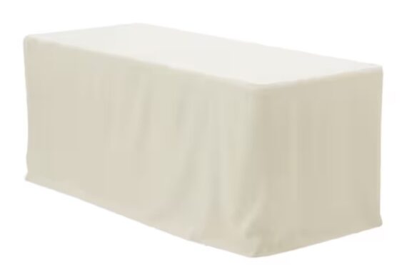 Tablecloth, Ivory - 8' Fitted