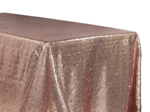 Tablecloth, Blush Sequin - 90" x 156"