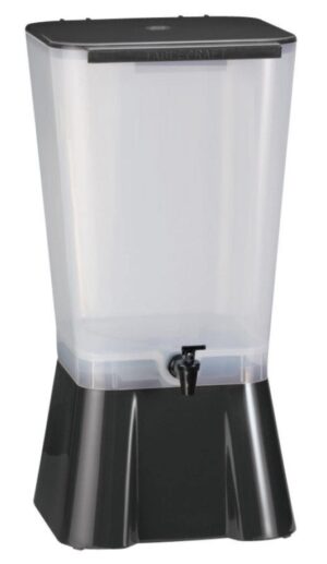 Beverage Dispenser, Black Acrylic - Single Tap (5 Gal)