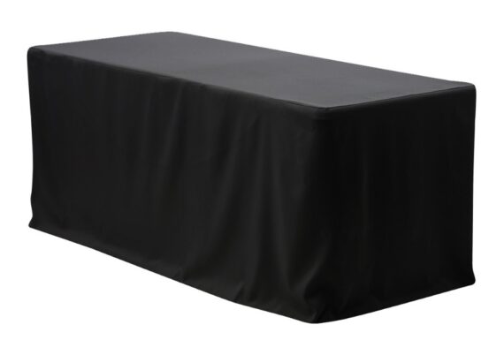 Tablecloth, Black - 6' Fitted