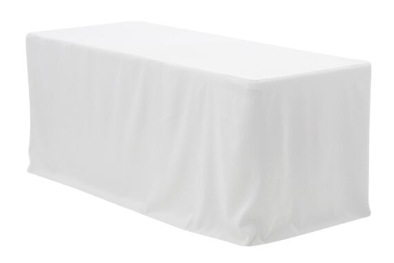 Tablecloth, White - 6' Fitted