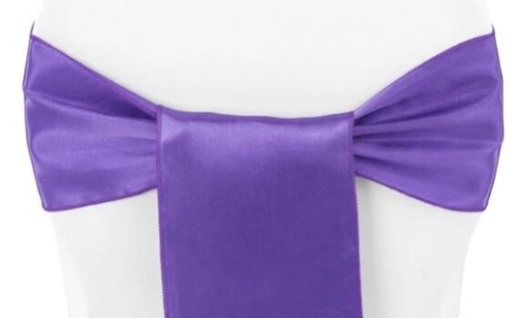 Sash - Satin, Purple #505