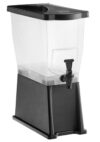 Beverage Dispenser, Black Acrylic - Single Tap (3 Gal)