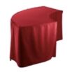 Tablecloth, Red Polyester - Fitted, Serpentine