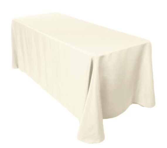 Tablecloth, Ivory - 90" x 156"