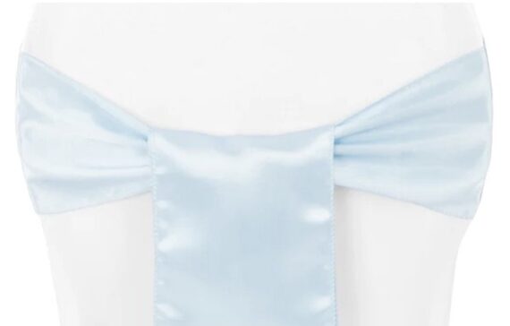 Sash - Satin, Baby Blue #507