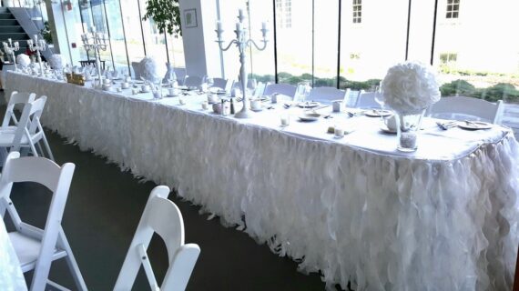 Skirting, White Cinderella - 21'