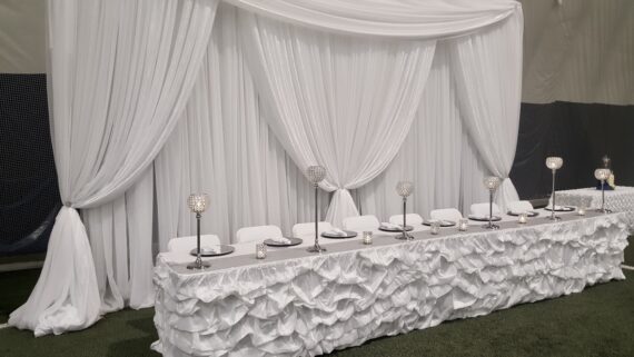 Head Table Draping 12ft - 18ft