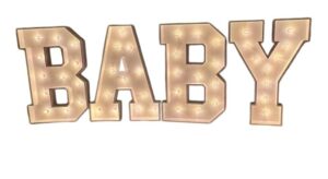 Marquee Letters "BABY" - 3ft