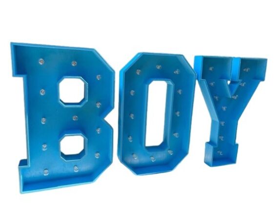 Marquee Letters "BOY" - 3ft