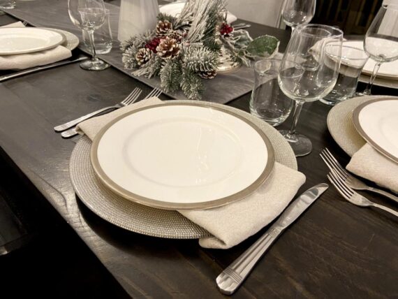 Platinum Rim -10 1/2" Dinner Plate (per dozen)