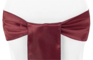 Sash - Satin, Burgundy #517