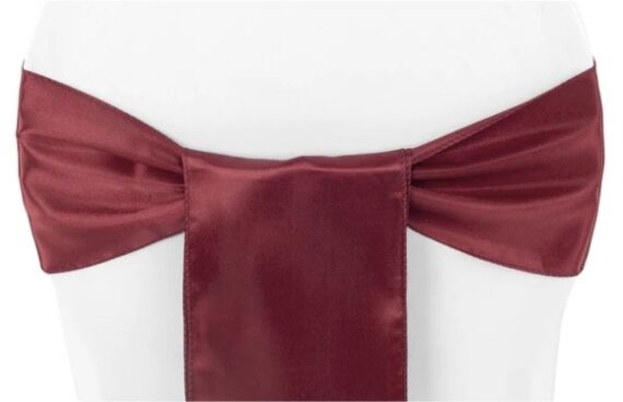 Sash - Satin, Burgundy #517