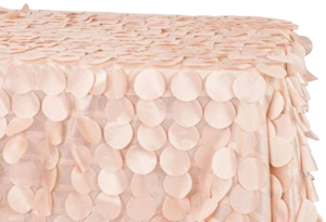 Tablecloth, Blush Petal Circle - 90" x 132"