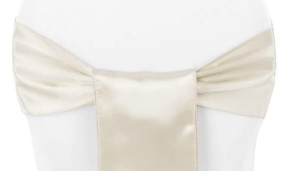 Sash - Satin, Ivory #534