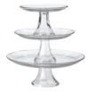 Glass Pedestal, Set of 3