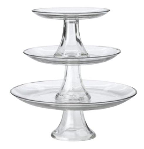 Glass Pedestal, Set of 3
