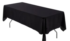 Tablecloth, Black - 54" x 120"/60" x 126"