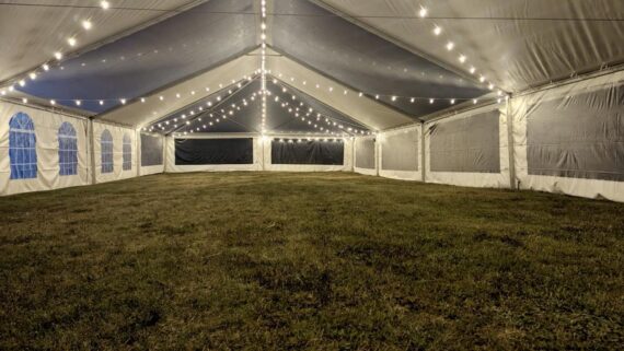 Lights, String - Installed (40x100)