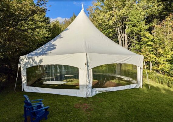 34' x 40' Hex  Marquee Frame Tent
