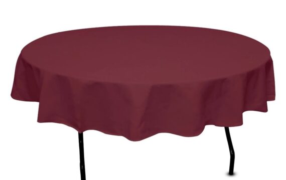 Tablecloth, Burgundy - 85"